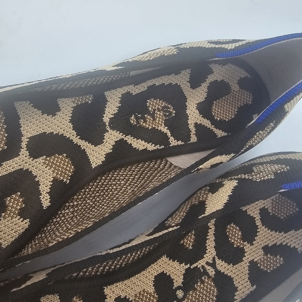 Rothy's Women's The Point Big Cat Flat in Leopard Size 11.5 - Picture 4 of 10